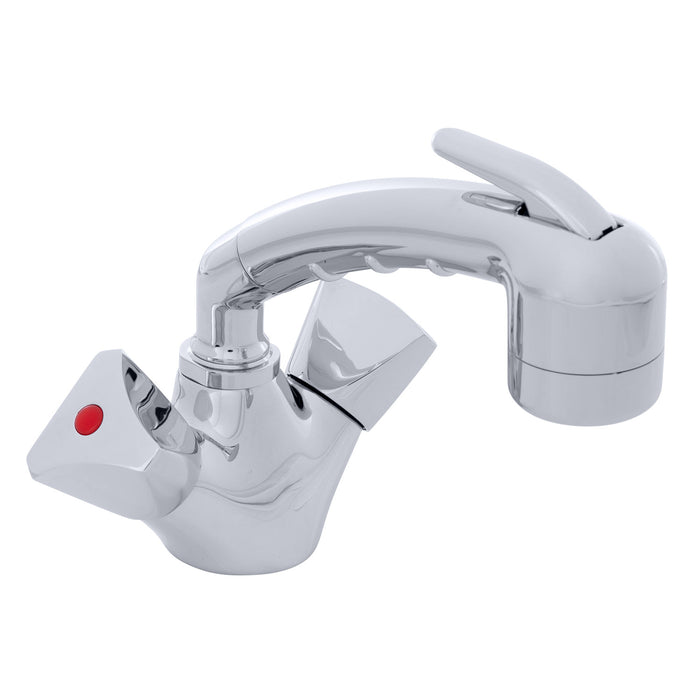 Ambassador Marine 134-0213-CP Trinidad- Head/Shower Combo Faucet (Small Chrome Sprayer (No Hook), 6' Black Rubber Hose) (Chrome)