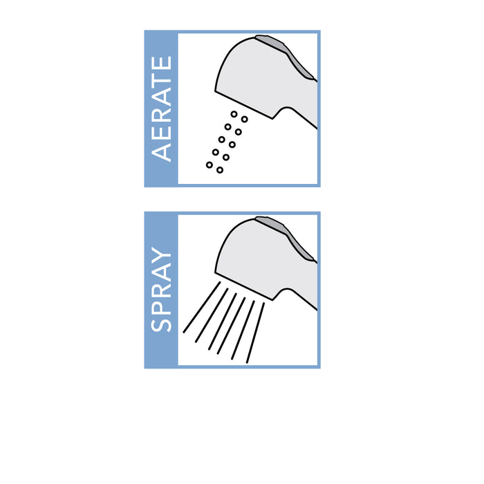 Ambassador Marine 134-0227-CW Trinidad- Head/Shower Combo Faucet (Pull-Out Kitchen Sprayer, 6' White Rubber Hose) (Chrome/White)