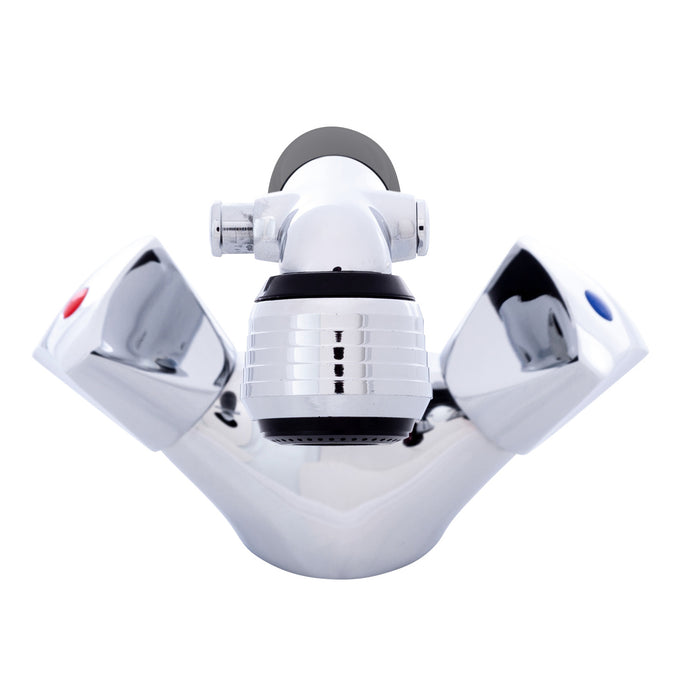 Ambassador Marine 134-0230-CK Trinidad- Head/Shower Combo Faucet (Classic Black Sprayer (No Teeth), 6' Stainless Steel Hose) (Chrome/Black)