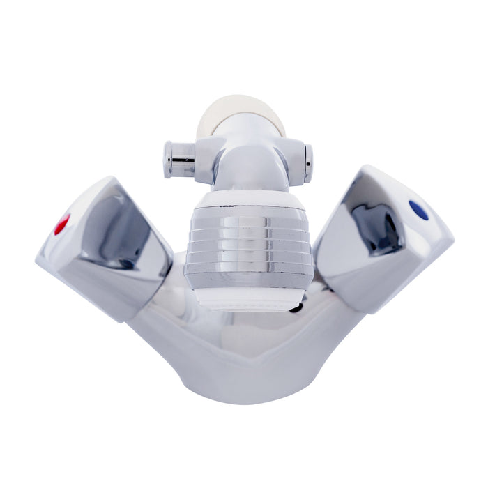 Ambassador Marine 134-0230-CW Trinidad- Head/Shower Combo Faucet (Classic Warm White Sprayer (No Teeth), 6' Stainless Steel Hose) (Chrome/Warm White)