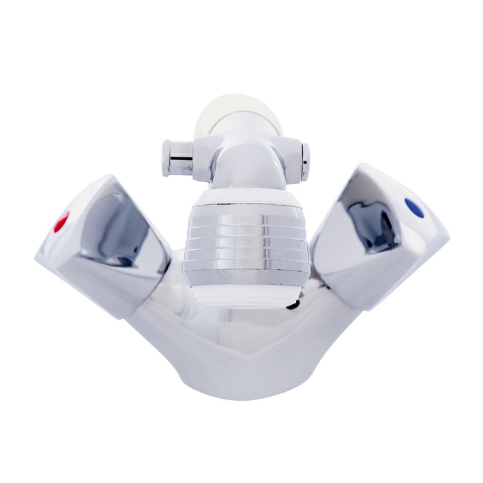 Ambassador Marine 134-0264-CW Trinidad- Head/Shower Combo Faucet (Classic Warm White Sprayer (No Teeth), 10' White Rubber Hose) (Chrome/Warm White)