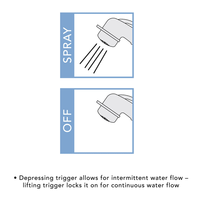 Ambassador Marine 134-0265-CK Trinidad- Head/Shower Combo Faucet (Small Black Sprayer (No Hook), 6' Stainless Steel Hose) (Chrome/Black)