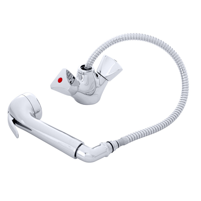 Ambassador Marine 134-0267-CP Trinidad- Head/Shower Combo Faucet (Large Chrome Sprayer (No Hook), 6' Stainless Steel Hose) (Chrome)