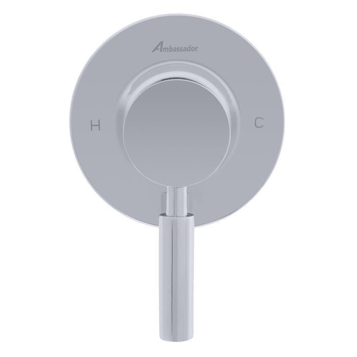 Ambassador Marine 134-0732-CP Aviani- 1H Shower Mixer, Thin Wall-Mount (Chrome)