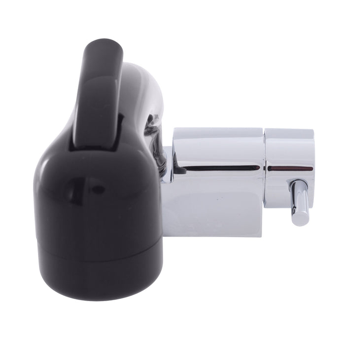 Ambassador Marine 134-1720-CK Aidack- Pull-Out Deck Tap (Cold Only) (Small Black Sprayer (No Hook), 6' Black Rubber Hose) (Chrome/Black)