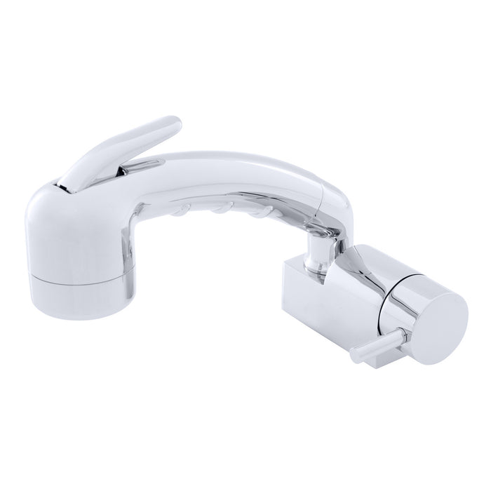 Ambassador Marine 134-1720-CP Aidack- Pull-Out Deck Tap (Cold Only) (Small Chrome Sprayer (No Hook), 6' Black Rubber Hose) (Chrome)