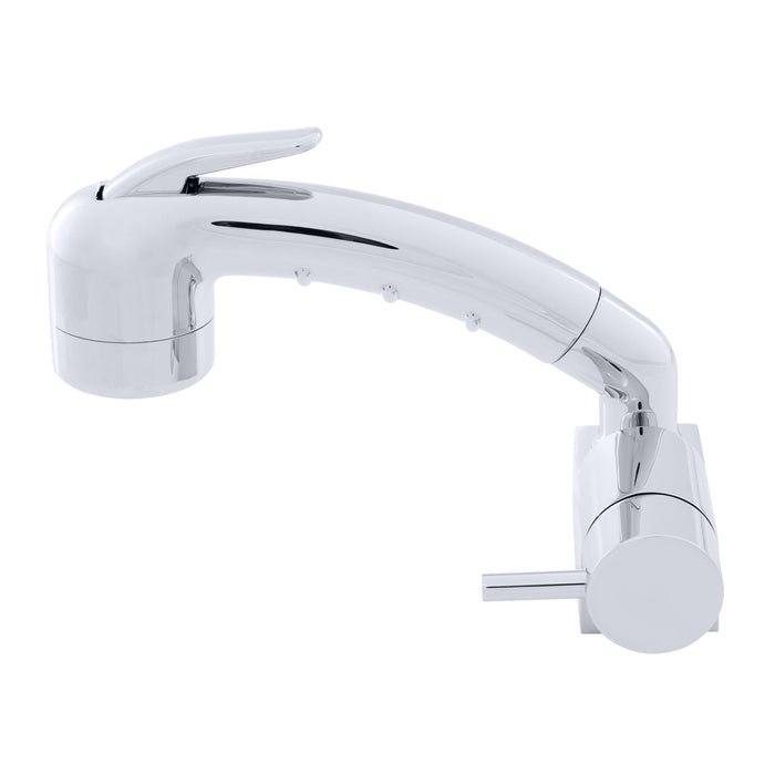 Ambassador Marine 134-1720-CP Aidack- Pull-Out Deck Tap (Cold Only) (Small Chrome Sprayer (No Hook), 6' Black Rubber Hose) (Chrome)