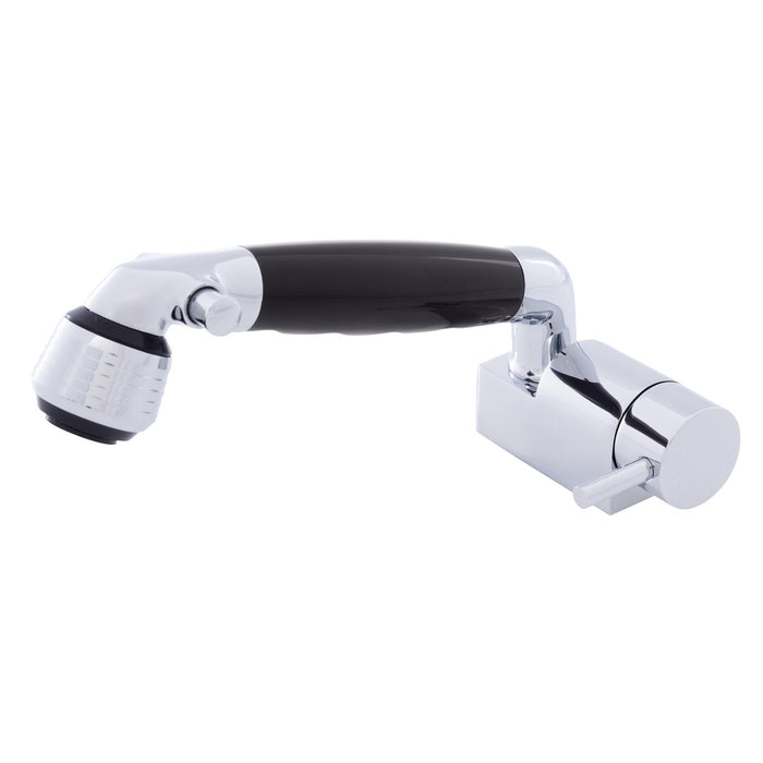 Ambassador Marine 134-1734-CK Aidack- Pull-Out Deck Tap (Cold Only) (Classic Black Sprayer, 6' Stainless Steel Hose) (Chrome/Black)