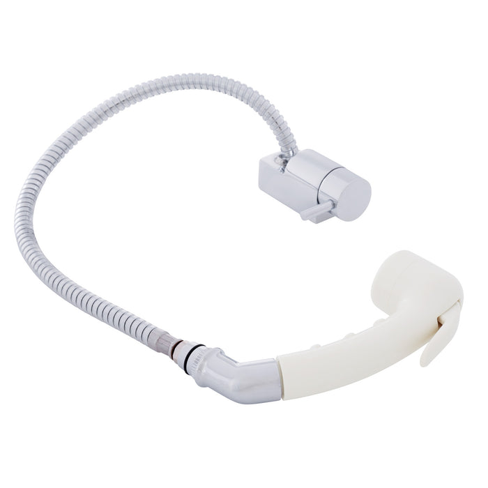 Ambassador Marine 134-1736-CW Aidack- Pull-Out Deck Tap (Cold Only) (Small Warm White Sprayer (No Hook), 6' Stainless Steel Hose) (Chrome/Warm White)