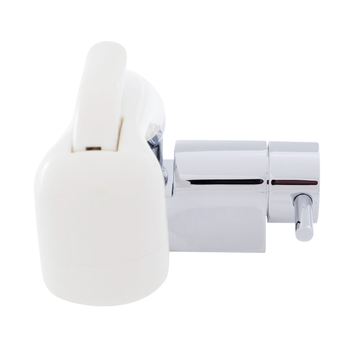 Ambassador Marine 134-1748-CW Aidack- Pull-Out Deck Tap (Cold Only) (Small Warm White Sprayer (No Hook), 10' White Rubber Hose) (Chrome/Warm White)