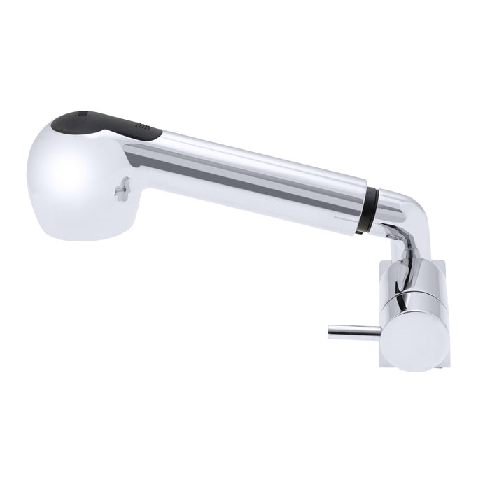 Ambassador Marine 134-1779-CW Aidack- Pull-Out Deck Tap (Cold Only) (Pull-Out Kitchen Sprayer, 10' White Rubber Hose) (Chrome/White)