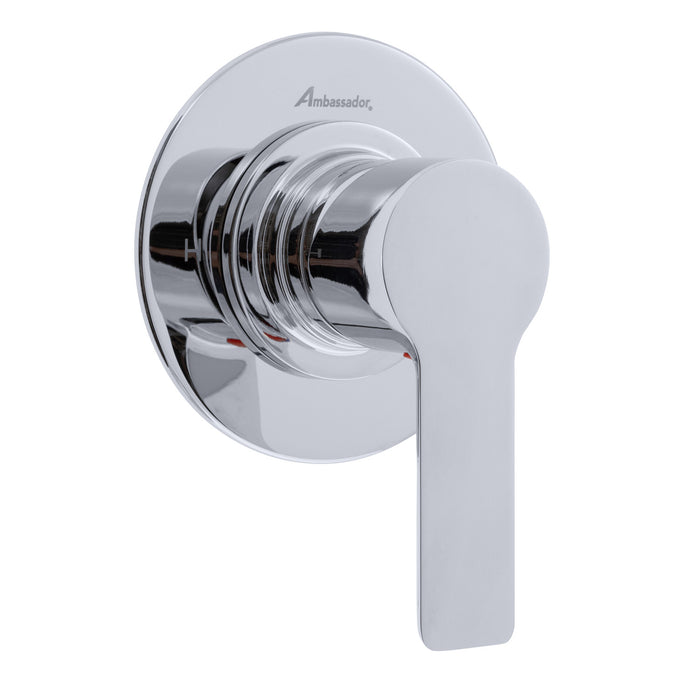 Ambassador Marine 134-2132-CP Irva- 1H Shower Mixer, Thin Wall-Mount (Chrome)
