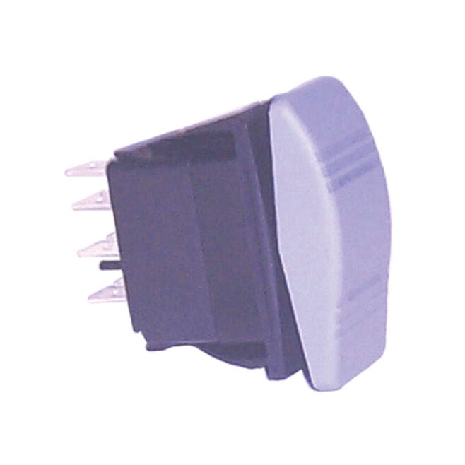 Sierra RK19830TP Contura III Black & Gray Illuminated Waterproof DPDT 7 Blade, Terminal Rocker Switch