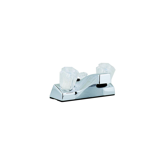 Bristol Products 20373207 Utopia Lavatory Shower Faucet, Chrome w/Clear Handles