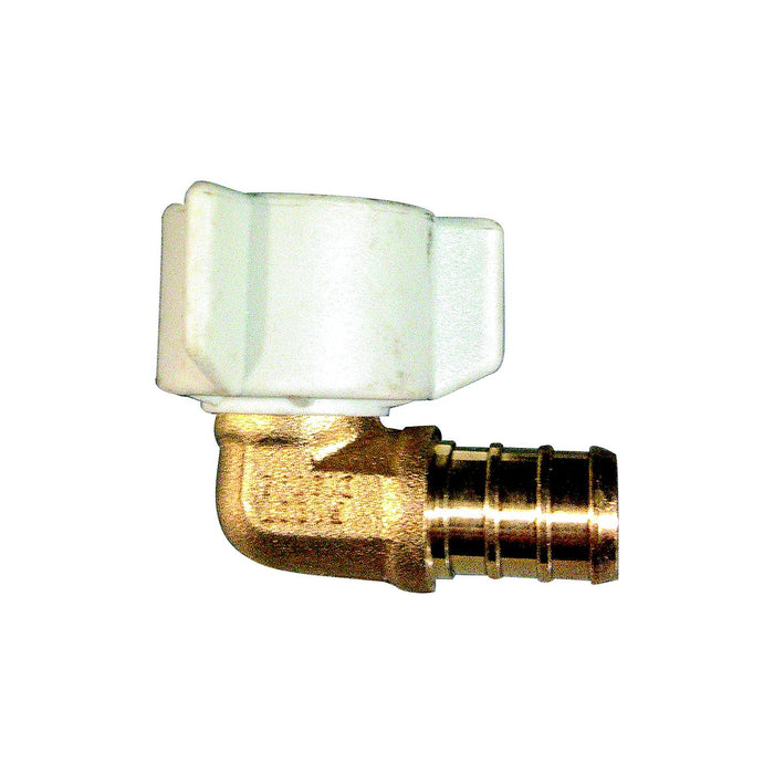 Bristol Products 49BPSE44G QestPEX Swivel Elbow w/ Plastic Nut 1/2" PEX x 1/2", FPT Swivel