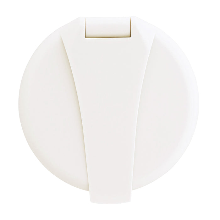 Juego de vaso y tapa empotrable Ambassador Marine 136-0005-WH (plástico) (blanco cálido)