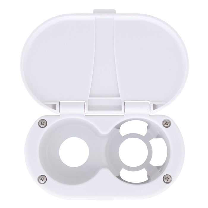 Ambassador Marine 136-0010-AW Transom Cup & Lid Set (All Plastic) (Arctic White)