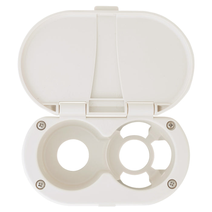 Ambassador Marine 136-0010-WH Transom Cup & Lid Set (All Plastic) (Warm White)