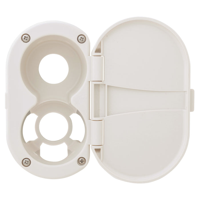 Ambassador Marine 136-0010-WH Transom Cup & Lid Set (All Plastic) (Warm White)