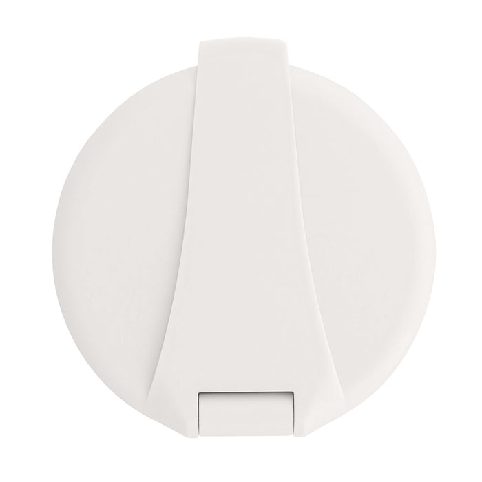 Ambassador Marine 136-0014-WH-R Recessed Shower- Warm White Cup & Lid, Hammer-Head Warm White Sprayer, 10' White Rubber Hose