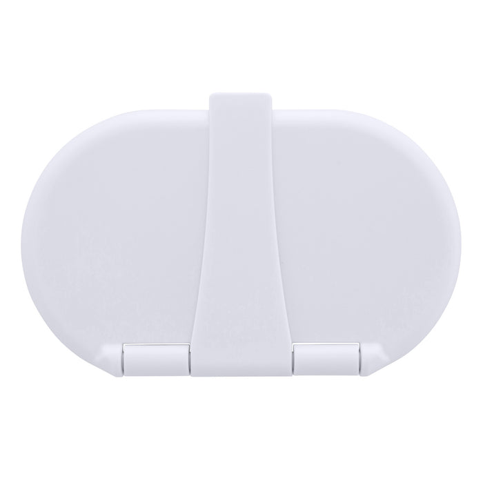 Ambassador Marine 136-0200-AW Trinidad - Ducha de popa (solo agua fría), taza y tapa en blanco ártico, rociador pequeño en blanco ártico, manguera de goma blanca de 1,8 m, manija cromada Trinidad
