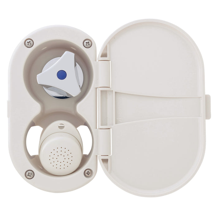 Ambassador Marine 136-0207-WH Trinidad- Transom Shower (Cold Only), Warm White Cup & Lid, Small Warm White Sprayer, 10' White Rubber Hose, Chrome Trinidad Handle