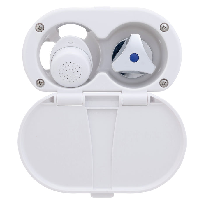 Ambassador Marine 136-0208-AW Trinidad- Transom Shower (Cold Only), Arctic White Cup & Lid, Small Arctic White Sprayer, 6' Stainless Steel Hose, Chrome Trinidad Handle