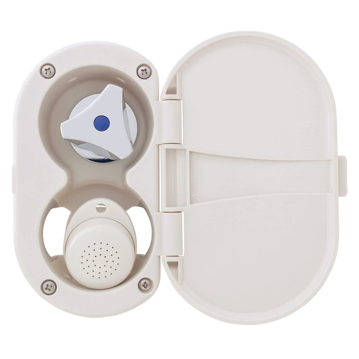 Ambassador Marine 136-0208-WH Trinidad- Transom Shower (Cold Only), Warm White Cup & Lid, Small Warm White Sprayer, 6' Stainless Steel Hose, Chrome Trinidad Handle