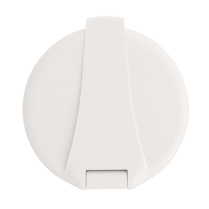 Ambassador Marine 136-0209-CW Trinidad - Válvula de control empotrada (solo agua fría), taza y tapa en blanco cálido, manija Trinidad cromada