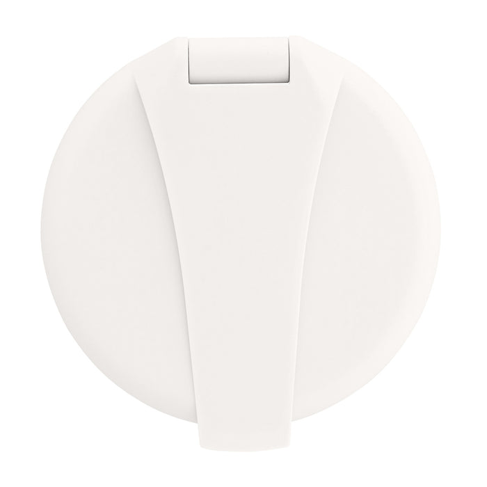 Ambassador Marine 136-0209-CW Trinidad - Válvula de control empotrada (solo agua fría), taza y tapa en blanco cálido, manija Trinidad cromada