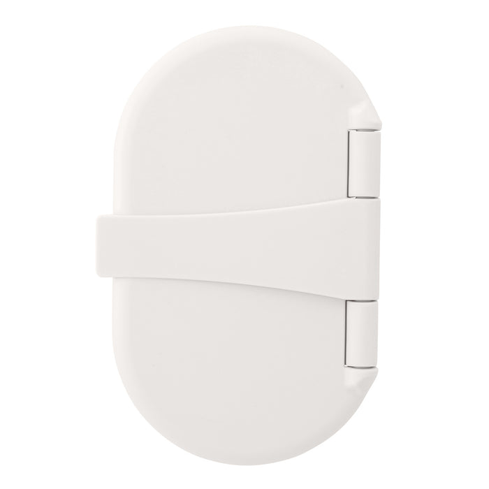 Ambassador Marine 136-1714-WH Aidack- Transom Shower (Hot/Cold Mixer), Warm White Cup & Lid, Hammer-Head Warm White Sprayer, 10' White Rubber Hose, Chrome Aidack Handle