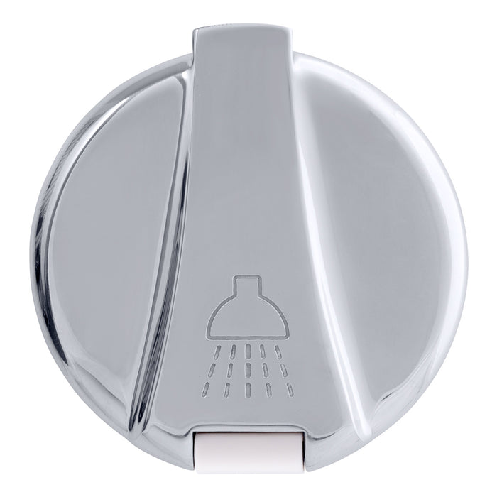 Ambassador Marine 136-1741-CW Aidack- Recessed Control Valve (Hot/Cold Mixer), Warm White Cup with Stainless Steel Lid, Chrome Aidack Handle