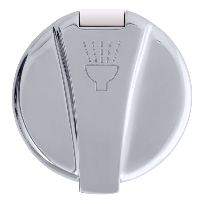 Ambassador Marine 136-1741-CW Aidack- Recessed Control Valve (Hot/Cold Mixer), Warm White Cup with Stainless Steel Lid, Chrome Aidack Handle