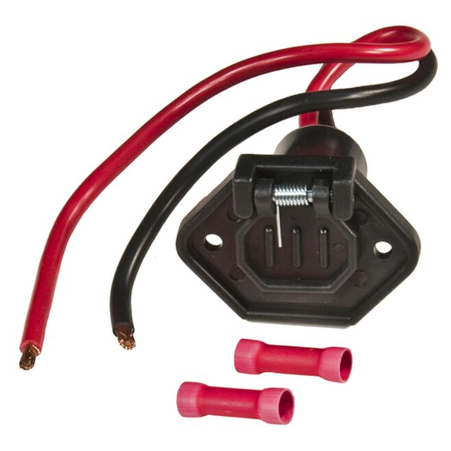 Sierra WH10520-1 Male Boat SideTrolling Motor Plug 8Ga 12V 2 Wire