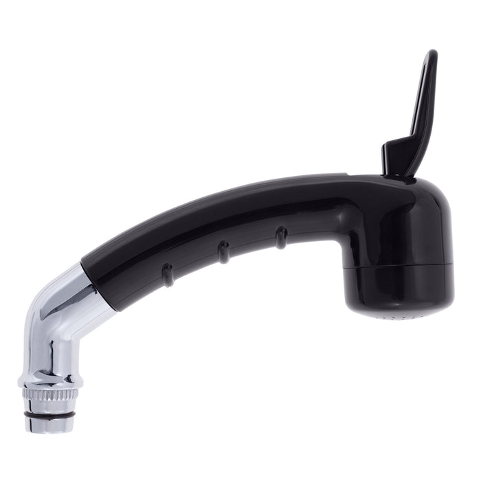Ambassador Marine 138-0005-KP-R Small Marine Sprayer (for Faucet), No Hook, 15/1-M w/Locking Teeth (Black)