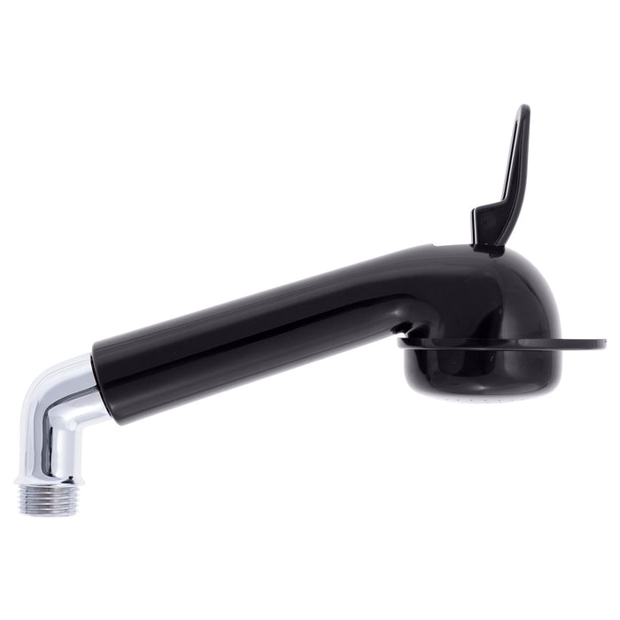 Rociador marino grande Ambassador Marine 138-0102-KP con codo y gancho (negro)