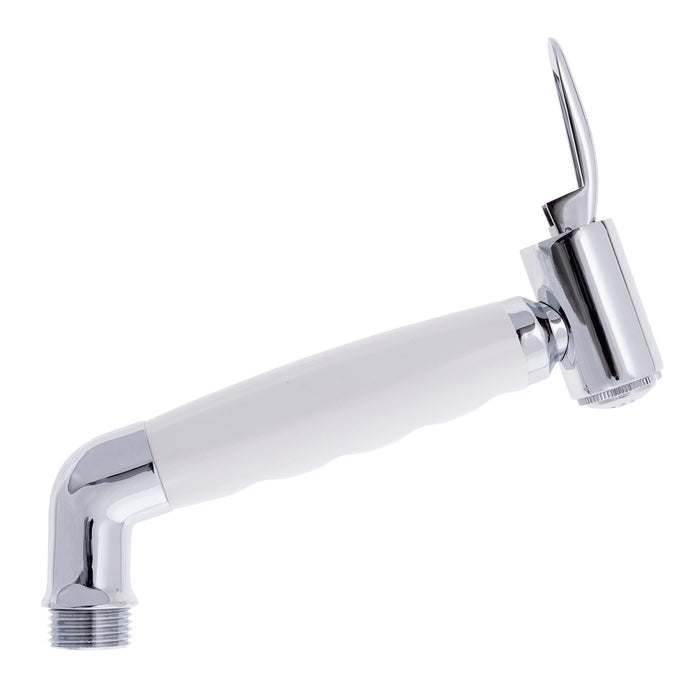 Ambassador Marine 138-0303-CA-R Hammer-Head Sprayer, No Hook, w/Elbow 1/2" NPS (Chrome/Arctic White)