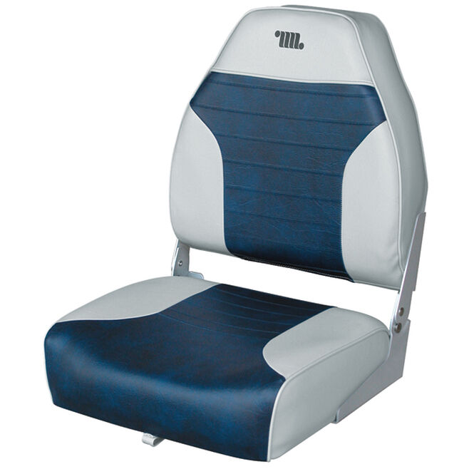 Wise Seats 8WD588PLS-660 Wise Mid Back Fishing Seat, Grey/Navy