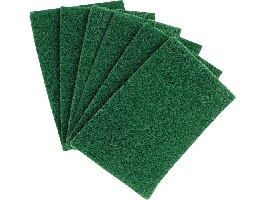 Captain's Choice – HT-4510 – Scrub Pad - Green 4.5" x 6" (10 Pads/Pack)