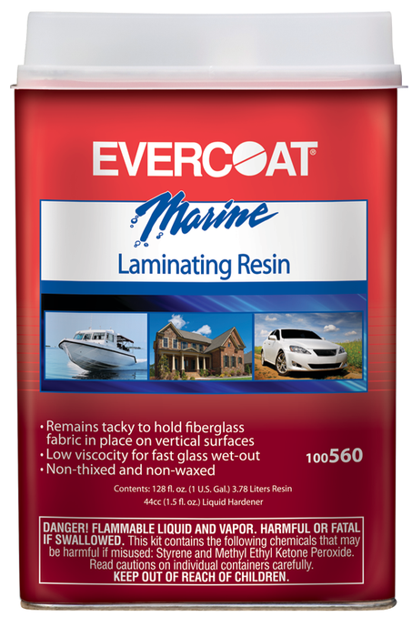 Fibre Glass-Evercoat 100560 Laminating Resin Gallon No Wax