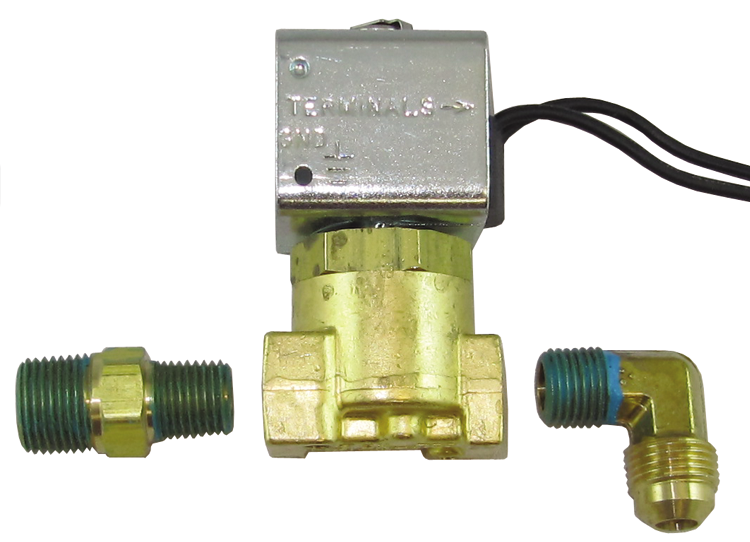 Trident Marine 1300-7708.2-KIT 1/4 B Solenoid + Fitting 12V