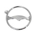 13" Stainless Steel Bluewater Steering Wheel w/ Deluxe Knob