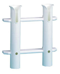 White Cap Poly Fishing Rod Storage Rack - for Two Rods