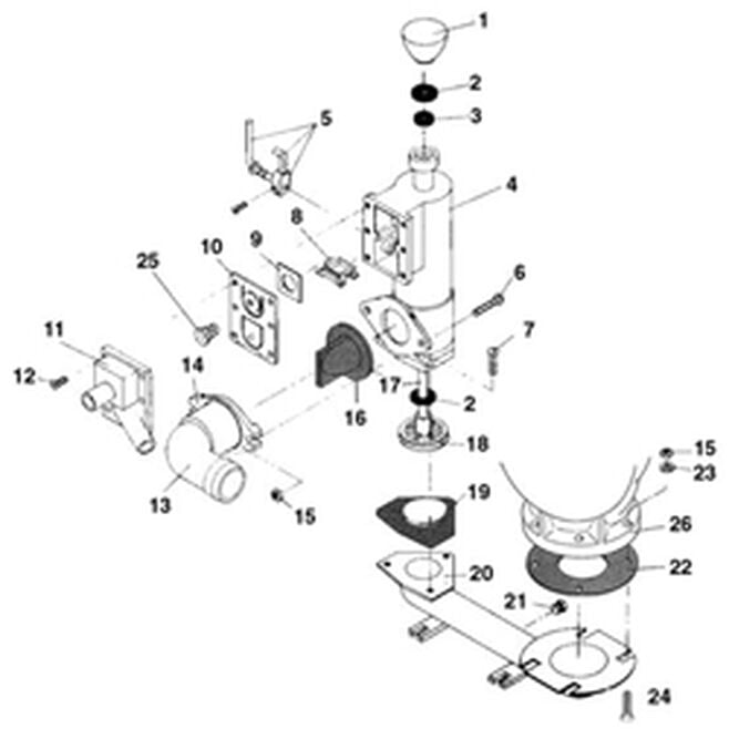 Groco HF REGULAR HF Regular Toilet Service Kit