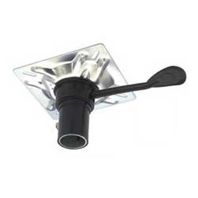 Attwood 238152-7 SwivlEze 238 Series Seat Mount, Right Handle, 3° Angle, Plated Steel