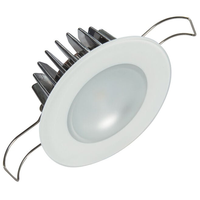 Lumitec 113190 Mirage Flush Mount Down Light w/Glass Bezel & Non-Dimming, White/Blue/Red/Purple LEDs