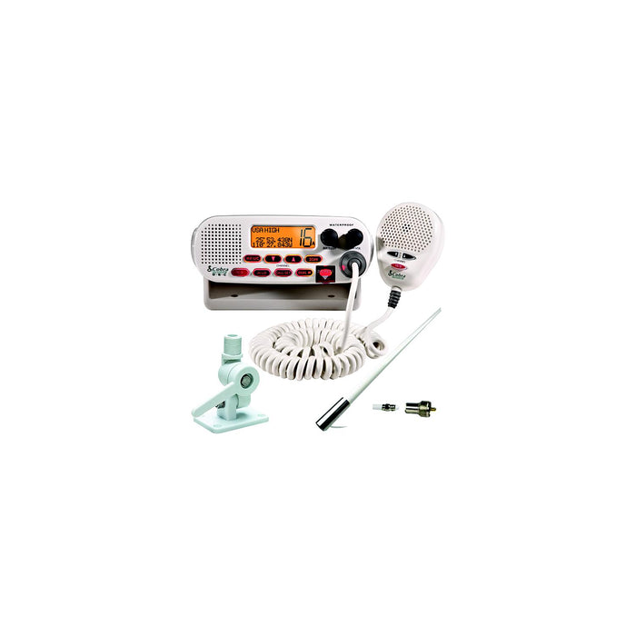 Cobra Electronics MRF45DSVK5 VHF Radio Package w/5'" Antenna & Mt.