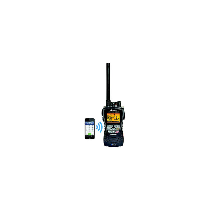 Cobra Electronics MRHH600FLTGPSBT MRHH600FLT Floating GPS Handheld VHF Marine, Radio, Black