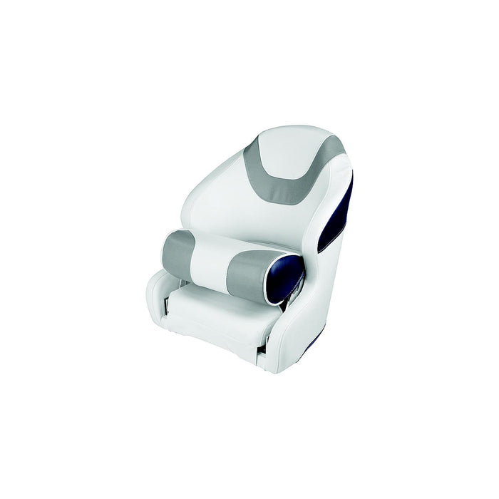 Wise Seats 3315-1773 Wise Baja Series Bucket Seat w/Bolster, Brite White / Grey / Round Midnight