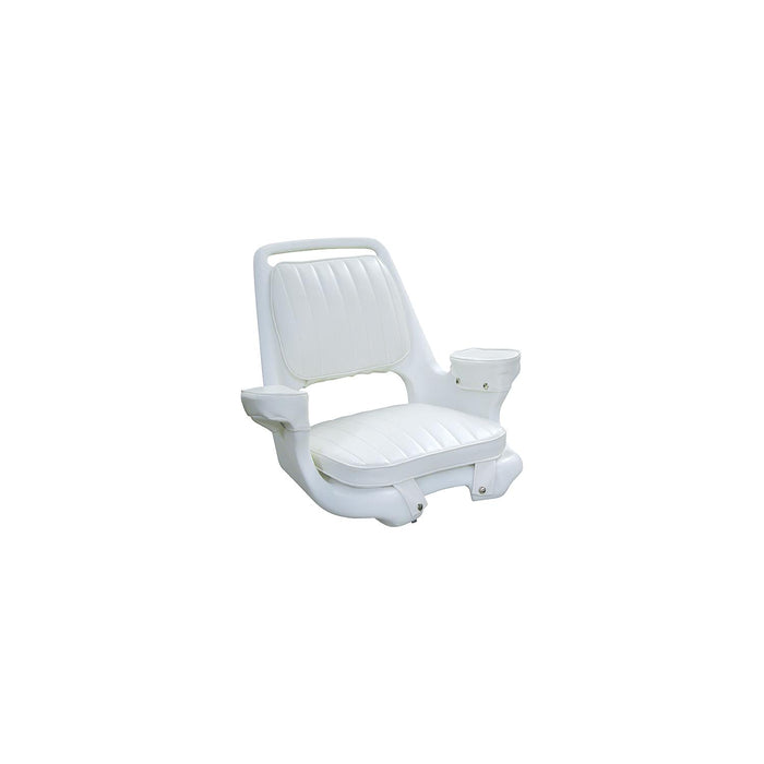 Wise Seats 8WD1007-3-710 Wise Captain's Chair Package w/ Chair, Cushion Set & Mount Plate White